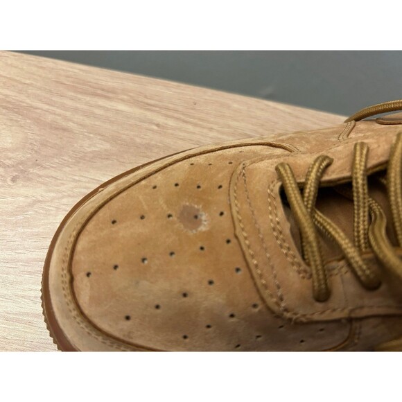 Nike Men’s Air Force 1 Size 7 Low GS Flax Sneaker - Picture 3 of 9